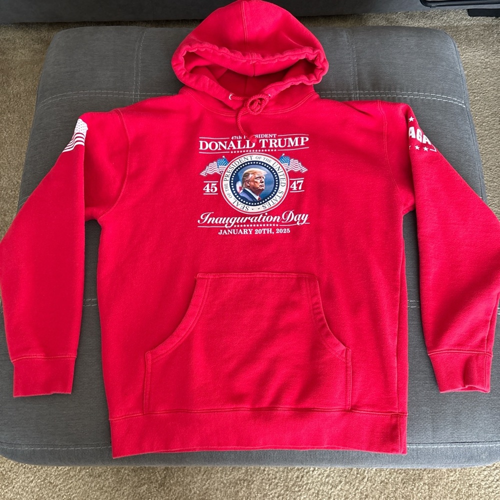 MAGA Red Inauguration Day Hoodie. M